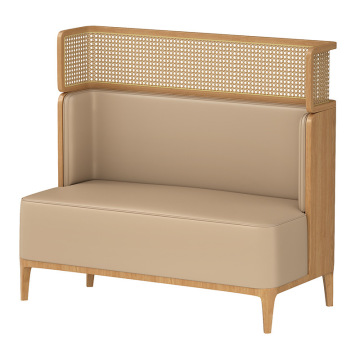 Commercial wooden dining room sofa