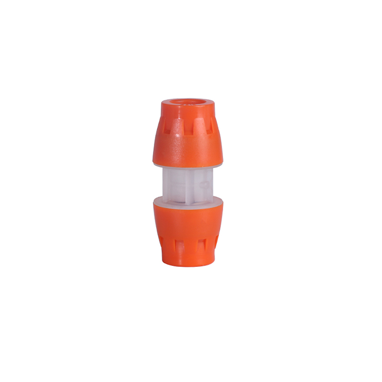 Plastic compression pipe fitting female male straight connector