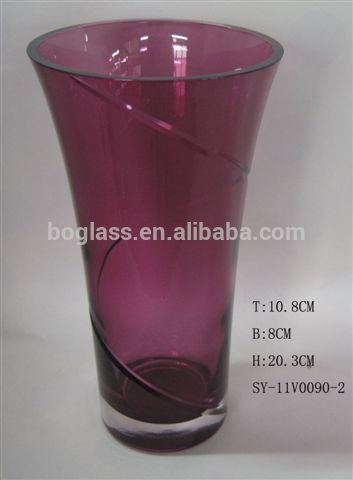 Cheap decorative glass vase