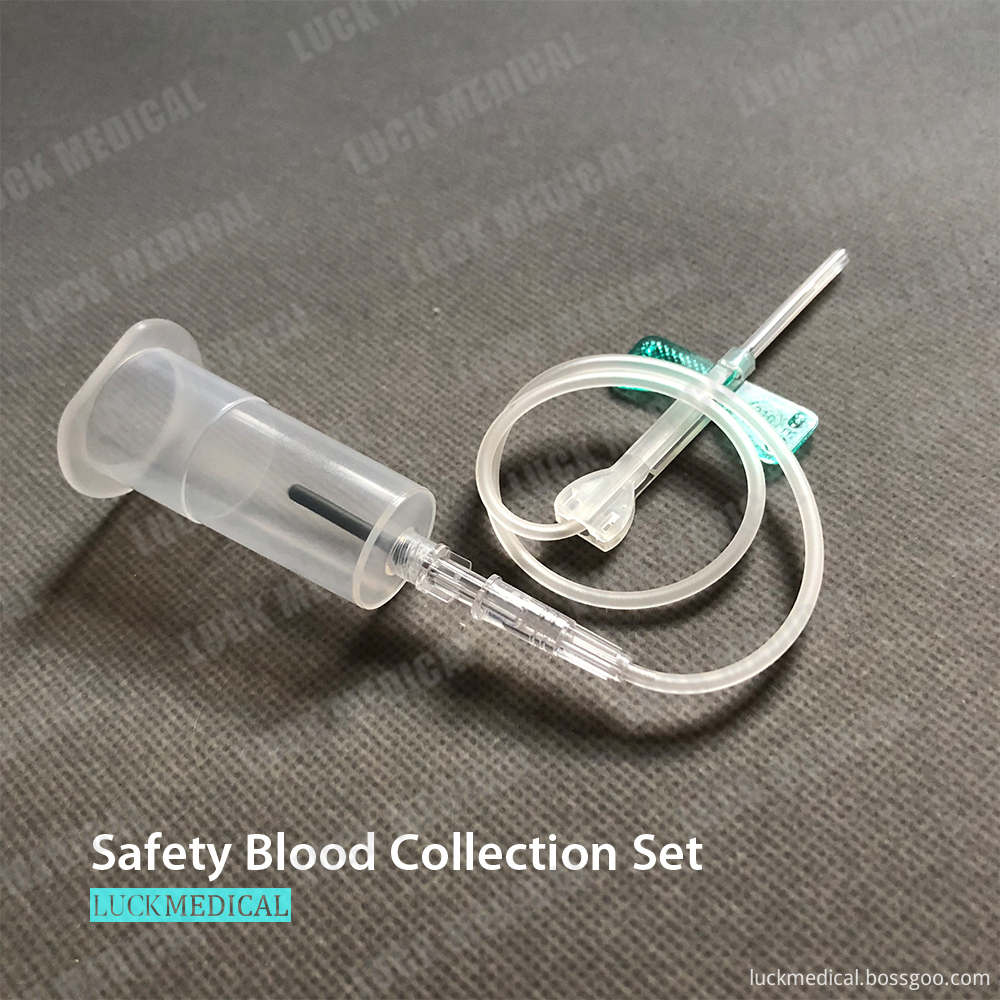 Safety Blood Collection Needle With Holder 22