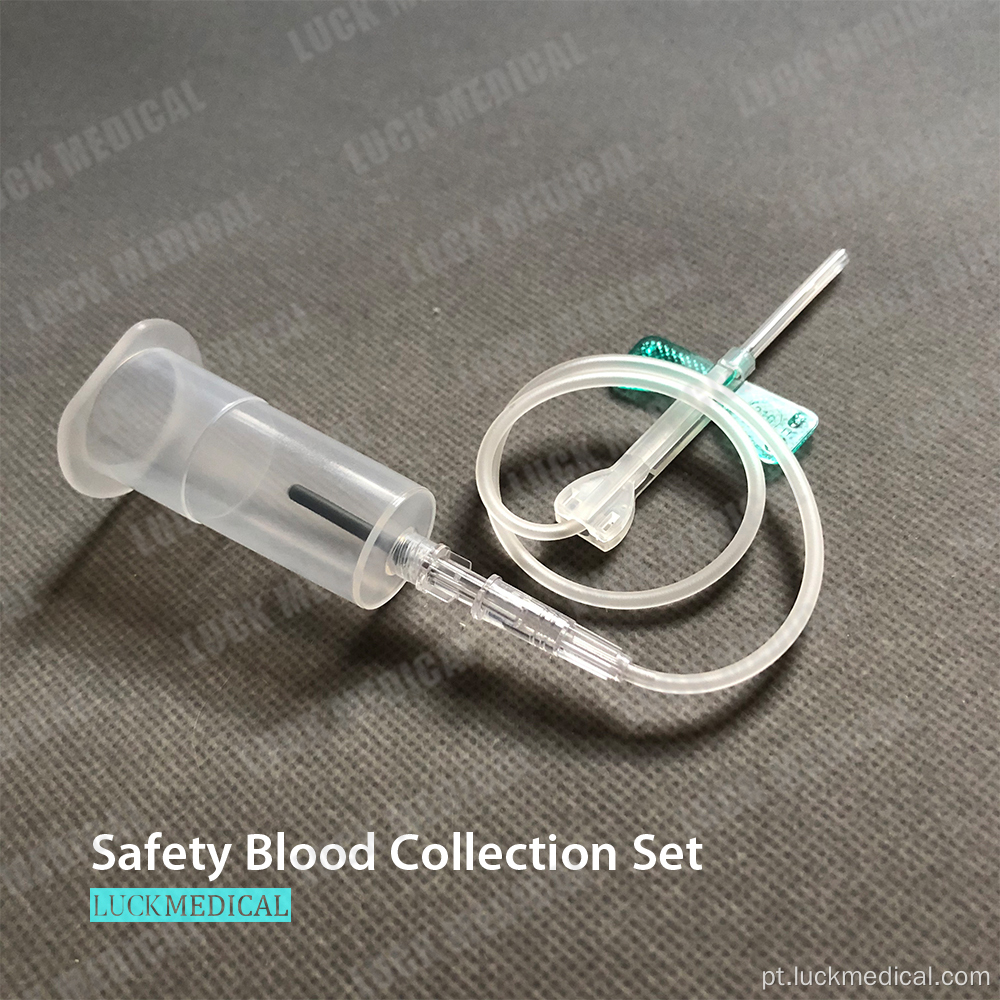 Conjunto de coleta de sangue de segurança de vacutainer