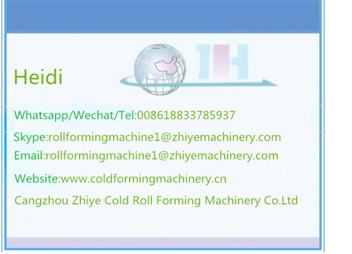 Name card roll forming machine