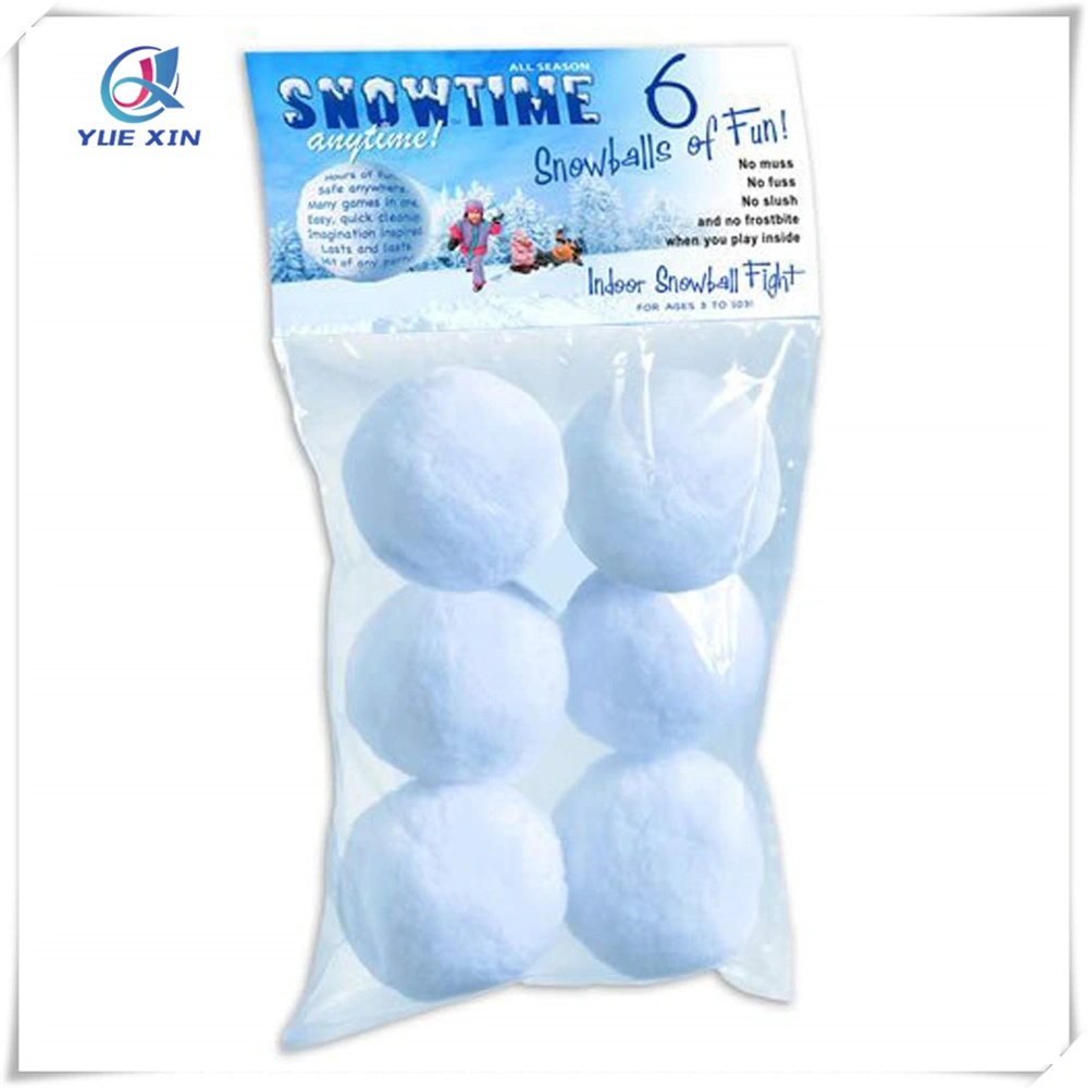 White POM POM Indoor Snow Balls for DIY Crafts Decorations