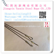 Electro galvanized wire rope 5mm in steel core