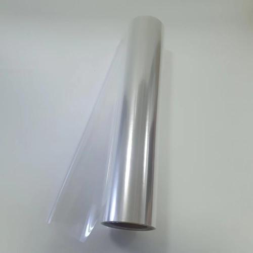 Transparent antistatic thermoforming hard PET film