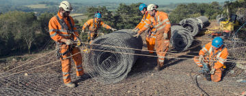 Rock Fall Protection Mesh for Slope Stabilization