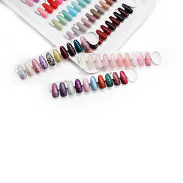 Nail Art Swatches and Color Charts: Sample Board for Acrylic Nails