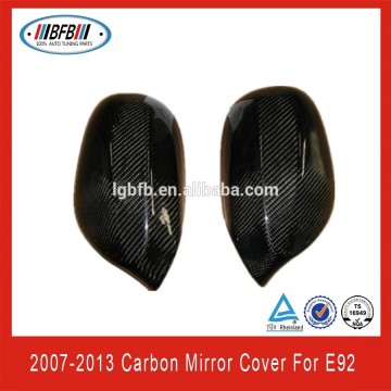 New Carbon Fiber Rear Sight Mirror Cover For BMW E92 2007~2013