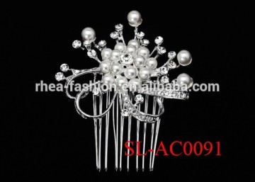 Factory Directly Bridal Hair comb popular alloy hair piece