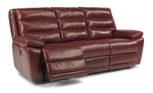 Cow leather red leather recliner Sofas-YR0166-3RR