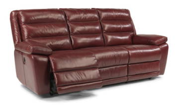 Cow leather red leather recliner Sofas-YR0166-3RR