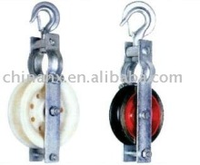 Ground wire stringing pulley
