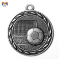 Médailles de football en bronze en argent en argent doré sportif