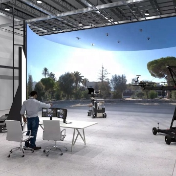 Immersive Film Shooting with Virtual Background LED Wall Display Screen