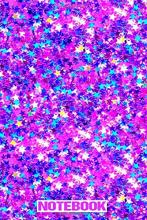 PURPLE STAR GLITTER NOTEBOOK-0
