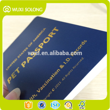 Animal Passport With Security Printing