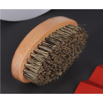 Mens Nature Boar Bristle Beard Comb Brush