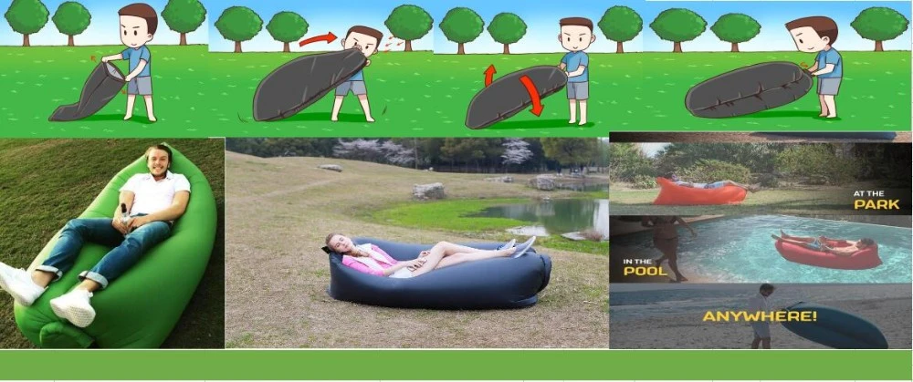 Fast Filling Waterproof Inflatable Lazy Air Sofa Outdoor Sofa