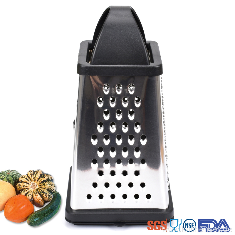 manual stainless steel vegetable and cheese box grater