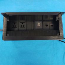 US Power Outlet Clamshell Flip Up Cover for Office Desk