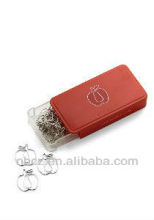 Apple paper clips in PS box ,Paper clips in plastic box(20 pcs)