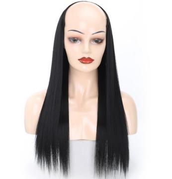 3 4 half synthetic wig, chinese chemical u part lace front synthetic half wig