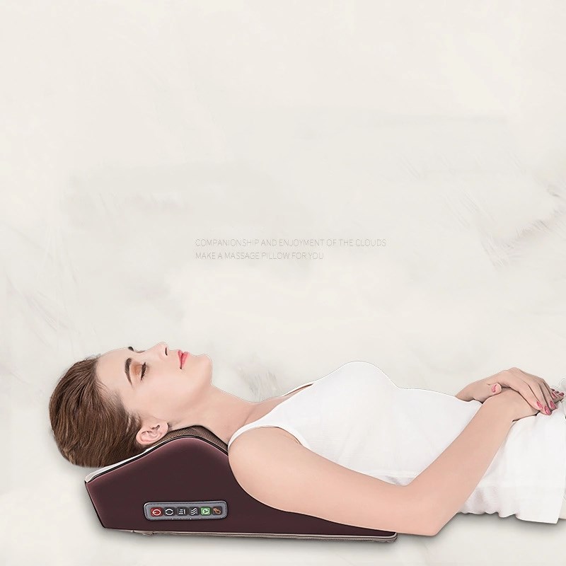 JW Factory Hot Sale Waist Neck Shoulder Massager Car Home Office Leg Massage Cushion Neck Pillow Waist Hot Massager