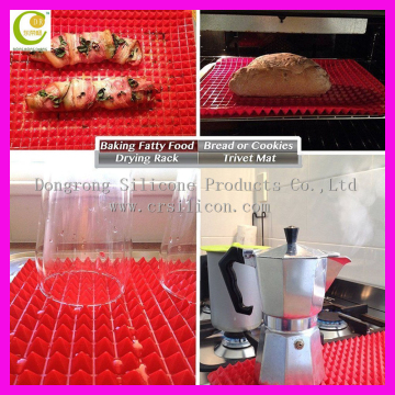 Heat Resisting Fat-Reducing Silicone Pyramid Baking Mat