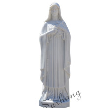 the Madonna our lady Maria statue religion white marble female figure sculpture life size garden decoration