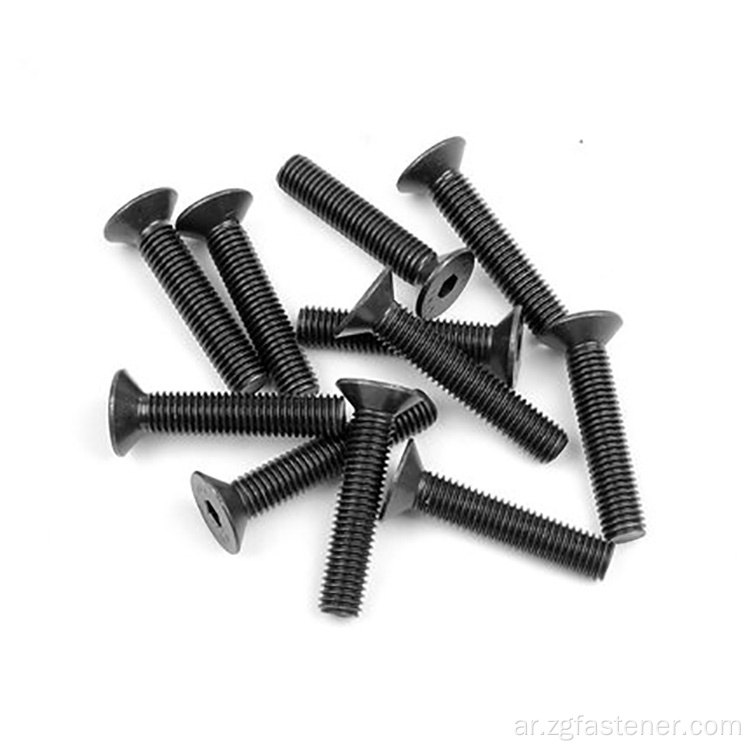 DIN7991 CONTERSENK HEAD HEX Black Carbon Steel Screw Full M6 M8