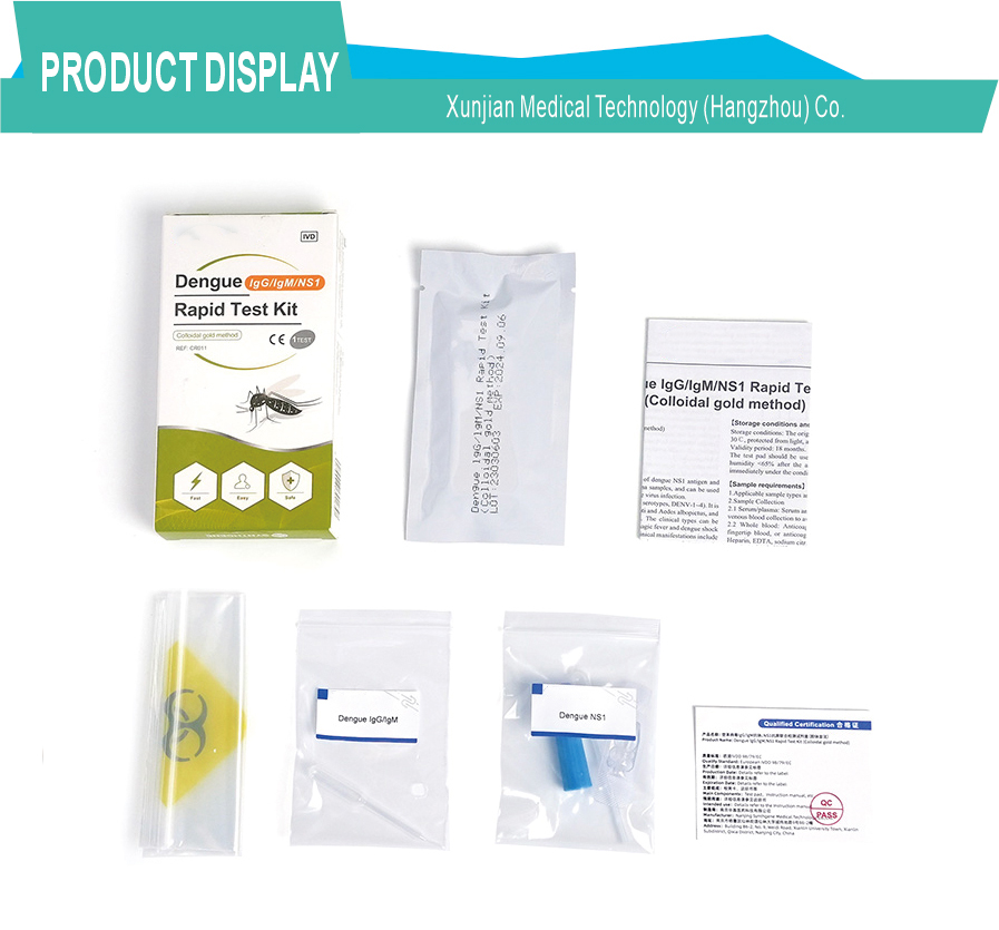 Домашний комплект высокой чувствительности Igm Igg денге Dengue Igm Igg High Sensitivity Home Kit
