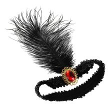 Showgirl Sequin Feathered Headband