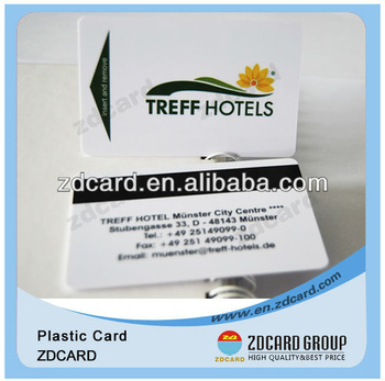 plastic magnetic strip cards in pvc printing