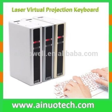 laser virtual bluetooth wireless keyboard with mouse for smart phones with 5200mah power bank and bluetooth speaker