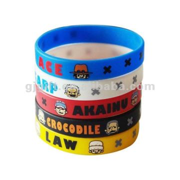 promotional gifts bracelet 2015 new design custom silicone print bracelets