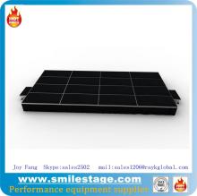 Aluminum portable event stage with aluminum stage platform