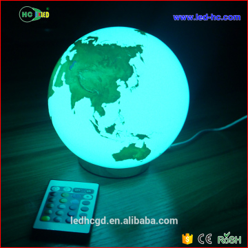 fashion design led night light with globe shape globe for home decoration promotional gift globe