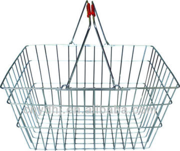 chrome wire mesh shopping basket