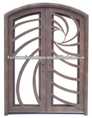 Arched top doors/ Iron exterior door designs barrel door hinge/ China Manufacturer