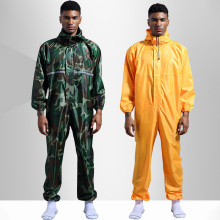 Lightweight Waterproof Hoodie Rain Suit for Men M-4XL - Custom LOGO One Piece Motorcycle Rain Jacket