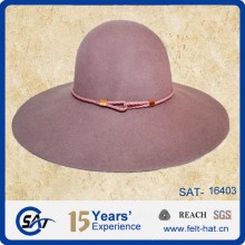 100% wool floppy hat wide brim felt hat