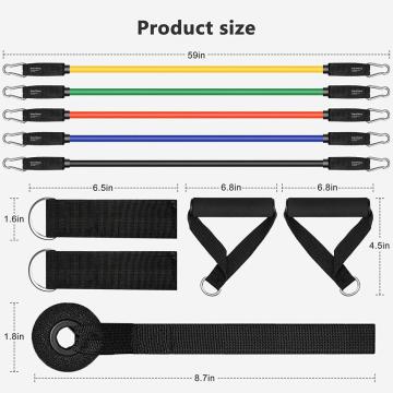 Aangepaste logo11 PCS Oefenband Weerstand Set