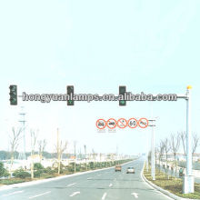 Galvanized traffic lighting pole