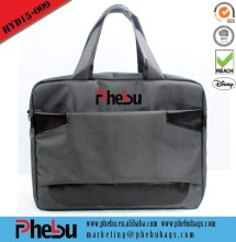 Zipper document bag with laptop compartment