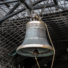 European style metal craft large brass bronze church bell