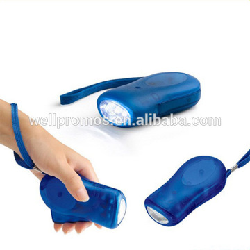 led hand-pressing flashlight