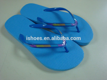 printed pvc strap for basic summer rubber PE flipflops