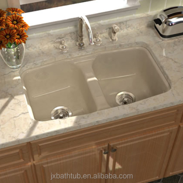 Wholesale European Apron Front White Cast Iron Enameled Kitchen Sinks