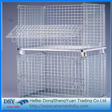 Warehouse Metal Storage Cages with 4 Wheels