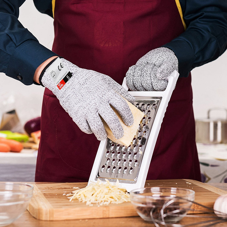 Food Grade Cut Resistant Gloves for Cutting and Slicing High Performance Level 5 Protection Gloves Safety Kitchen Hand Gloves